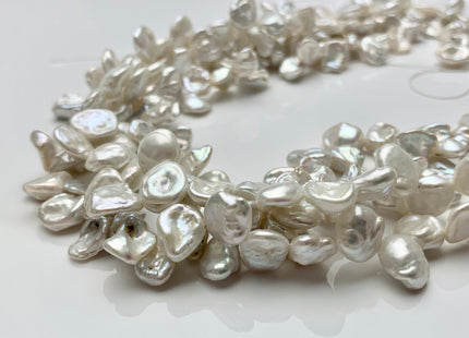 7-9x10 mm AAA Natural White Keshi Freshwater Pearls Top Drilled Keshi Pearl Beads High Luster Genuine Natural Keshi Pearl #P1665