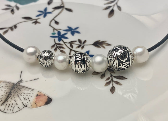 One Piece 8-12 mm 925 Sterling Silver Tibetan Style Silver Spacer Ball Genuine Sterling Silver Spacer Bali Antique Large Hole Beads #10226