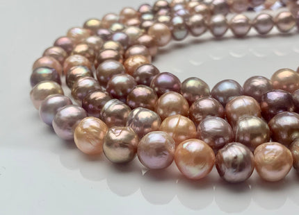 9-11mm AAAA Very Rare Dark Mauve Pink Baroque Pearl Genuine Top Quality Natural Edison Pearl With Iridescent Color 40-41 Beads #P1672