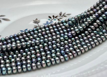 4-6mm AAA Peacock Button Freshwater Pearl, Genuine Freshwater Pearl, Peacock Feshwater Pearls, High Luster Peacock Button Pearl #59