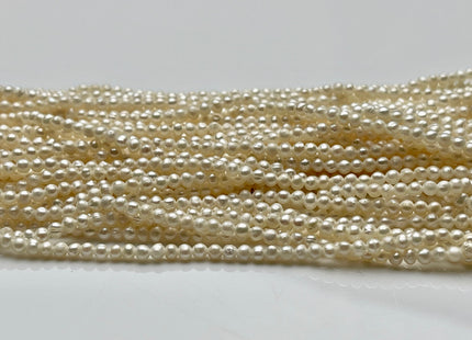 2 mm AA Natural White Tiny Freshwater Potato Pearl Beads Genuine Freshwater Natural Seed Pearl Beads #P1692