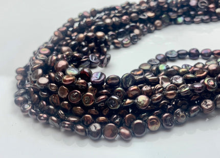 5-6mm or 6-7mm Dark Brown Color Keshi Nugget Freshwater Pearl Beads Center Drilled Keshi Pearls Genuine Freshwater Tiny Keshi Pearls #P1702
