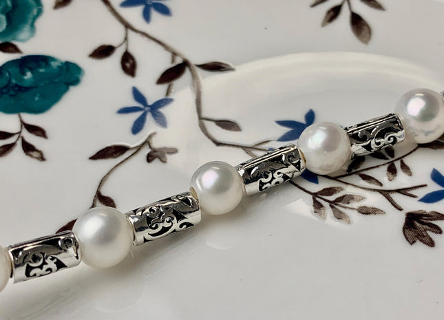 One Piece 5x10mm 925 Sterling Silver Tibetan Style Silver Spacer Genuine Sterling Silver Spacer Bali Antique Tube Large Hole Beads #10209