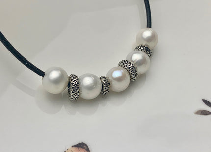 One Piece 2x6mm or 3x8mm 925 Sterling Silver Tibetan Style Silver Spacer Genuine Silver Spacer Bali Antique Tube Large Hole Beads #10222