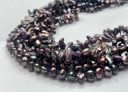 4x8mm Or 6-7mm AAA Peacock Color Keshi Freshwater Nugget Pearl Beads Center Drilled Keshi Nuggets Genuine Peacock Freshwater Pearl #P1619