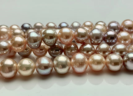 10-11 mm AAA Rare Extra Shiny Natural Mixed Mauve Pink Potato Freshwater Pearl Bead Genuine High Luster Quality Bridal Pearl 41 Beads #P1662