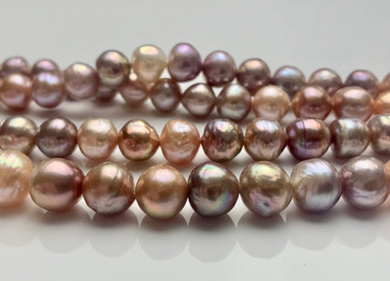 9-11mm AAAA Very Rare Dark Mauve Pink Baroque Pearl Genuine Top Quality Natural Edison Pearl With Iridescent Color 40-41 Beads #P1672