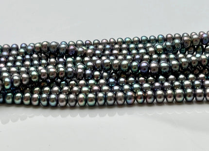 4-6mm AAA Peacock Button Freshwater Pearl, Genuine Freshwater Pearl, Peacock Feshwater Pearls, High Luster Peacock Button Pearl #59