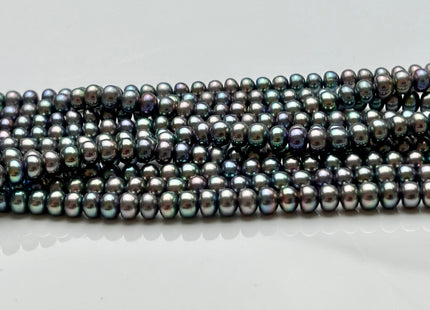 4-6mm AAA Peacock Button Freshwater Pearl, Genuine Freshwater Pearl, Peacock Feshwater Pearls, High Luster Peacock Button Pearl #59