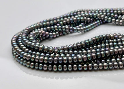 4-6mm AAA Peacock Button Freshwater Pearl, Genuine Freshwater Pearl, Peacock Feshwater Pearls, High Luster Peacock Button Pearl #59