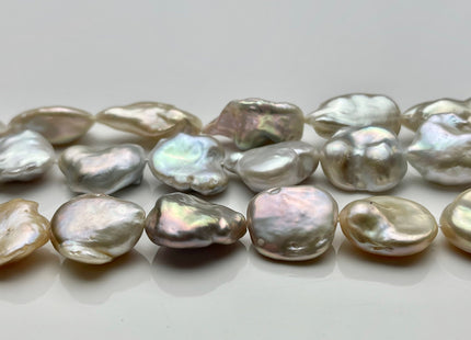 11-15x15-20 mm Limited Edition Keishi Pearls in Natural White OR Light Pink OR Mixed White & Light Pink Corn flake Pearls Genuine Pearls #80