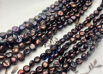 5-6mm or 6-7mm Dark Brown Color Keshi Nugget Freshwater Pearl Beads Center Drilled Keshi Pearls Genuine Freshwater Tiny Keshi Pearls #P1702