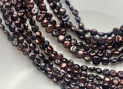 5-6mm or 6-7mm Dark Brown Color Keshi Nugget Freshwater Pearl Beads Center Drilled Keshi Pearls Genuine Freshwater Tiny Keshi Pearls #P1702