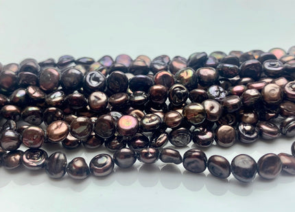 5-6mm or 6-7mm Dark Brown Color Keshi Nugget Freshwater Pearl Beads Center Drilled Keshi Pearls Genuine Freshwater Tiny Keshi Pearls #P1702