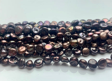 5-6mm or 6-7mm Dark Brown Color Keshi Nugget Freshwater Pearl Beads Center Drilled Keshi Pearls Genuine Freshwater Tiny Keshi Pearls #P1702