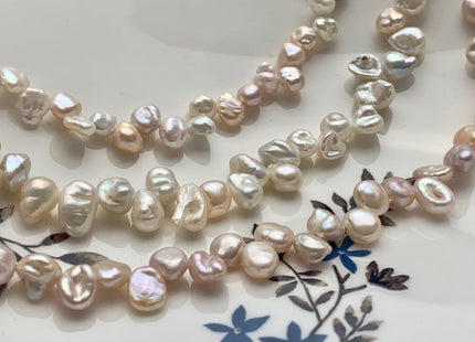 6-7mm Natural Pale Pink Color Keshi Nugget Freshwater Pearl Bead Top Drilled Keshi Pearl Genuine Freshwater Tiny Keshi Nugget Pearls #P1700
