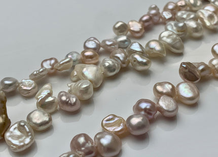 6-7mm Natural Pale Pink Color Keshi Nugget Freshwater Pearl Bead Top Drilled Keshi Pearl Genuine Freshwater Tiny Keshi Nugget Pearls #P1700