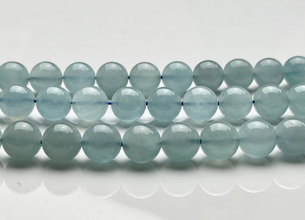 8mm 10mm AAA Smooth Round Natural Color Aquamarine Gemstone Beads Top Quality Natural Color Aquamarine Gemstone #2258