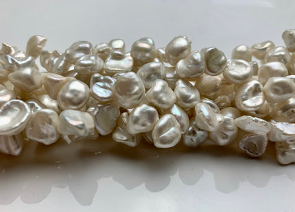 10-12 mm AA Natural White Keshi Freshwater Pearls Top Drilled Keishi Pearl Beads High Luster Quality Cornflake Keshi Pearls #P1795