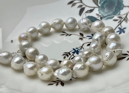 10-13 mm AAA Natural White Baroque Edison Freshwater Pearl Beads Genuine High Luster Cultured Baroque Edison Freshwater Pearls #P1815