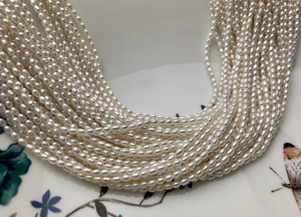 2-2.5x3-4 mm AAAA Natural White Rice Tiny Seed Freshwater Pearls High Luster Seed Freshwater Pearls Genuine Top Quality Pearls #P1819