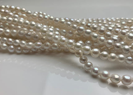 5-6x6-7 mm AAAA Natural White High Luster Baby Edison Baroque Freshwater Pearl Beads Genuine Tear Drop Shape Small Edison Pearls #P1820