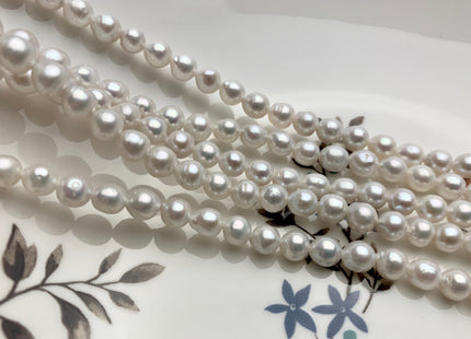 5-6x6-7 mm AAA Natural White High Luster Baby Edison Baroque Freshwater Pearl Beads Genuine Tear Drop Shape Small Edison Pearls #P1820