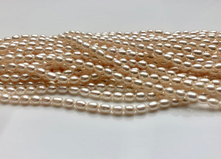 3-3.5x4 mm AAAA Natural White Rice Tiny Seed Freshwater Pearls High Luster Very Rare Genuine Natural Rice Freshwater Pearls 92 Pieces #P1802