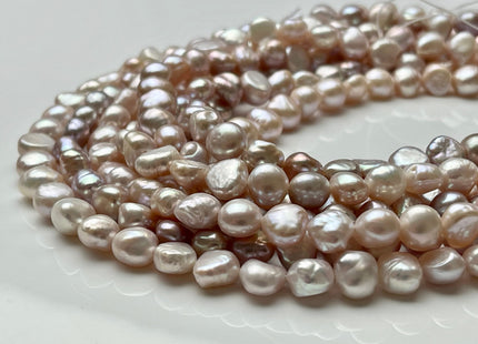 8 mm 10 mm AA Natural Pink Or Pale Pink Nugget Freshwater Pearl Beads Natural Pink Color Freshwater Pearls #1403