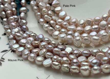 8 mm 10 mm AA Natural Pink Or Pale Pink Nugget Freshwater Pearl Beads Natural Pink Color Freshwater Pearls #1403