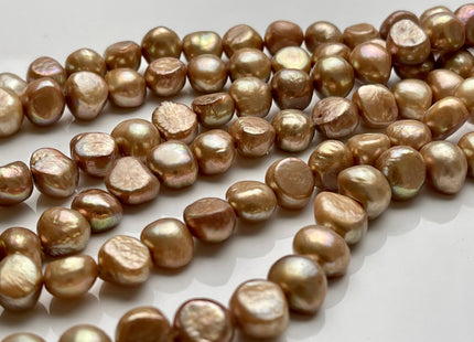 10-11 mm AA Taupe Champagne Freshwater Pearl Nugget Beads, Cultured Pearl Beads, Genuine Freshwater Nugget Pearl Beads #1205