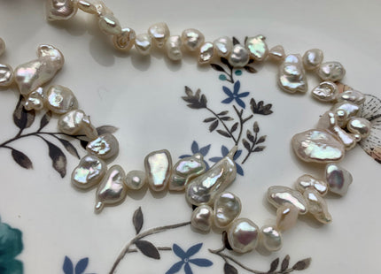 5x9-10x15 mm Natural Pale Pink Keshi Nugget Freshwater Pearl Bead Top Drilled Keshi Pearl Genuine High Luster Keshi Nugget Pearls #P1830