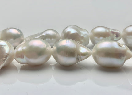 14x17-18x28mm AAA Freshwater Baroque Pearl Beads Genuine High Luster And Quality Natural White Baroque Pearls #895
