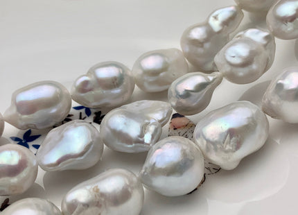 14x17-18x28mm AAA Freshwater Baroque Pearl Beads Genuine High Luster And Quality Natural White Baroque Pearls #895
