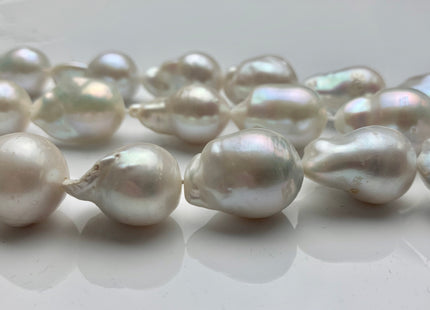 14x17-18x28mm AAA Freshwater Baroque Pearl Beads Genuine High Luster And Quality Natural White Baroque Pearls #895