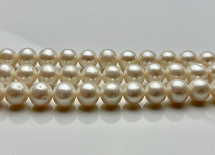 8.5-9 mm AAA Round Natural White Freshwater Pearls Genuine Natural Pearl Beads Lustrous White Bridal Pearl High Quality White Pearls #1222