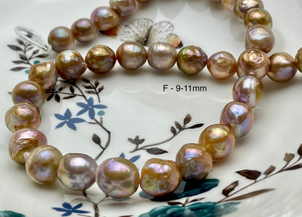 9-11 mm AAAAA Very Rare Dark Mauve Pink Baroque Edison Pearl Genuine Top Quality Natural Edison Pearl With Iridescent Color #P1863