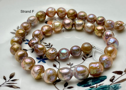 9-11 mm AAAAA Very Rare Dark Mauve Pink Baroque Edison Pearl Genuine Top Quality Natural Edison Pearl With Iridescent Color #P1863