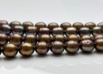 10x13-15 mm OR 12x15 mm Peacock Color B Grade Freshwater Pearls Rice/Oval Shape Pearl Beads Genuine Freshwater Pearls #1229