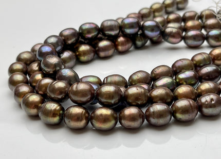 10x13-15 mm OR 12x15 mm Peacock Color B Grade Freshwater Pearls Rice/Oval Shape Pearl Beads Genuine Freshwater Pearls #1229