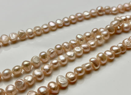 5-8 mm Natural Pink Nugget Freshwater Pearl Beads Genuine Pink Freshwater Pearls Natural Pink Color Nugget Pearls #1455
