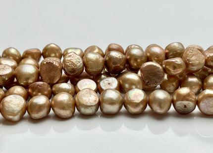 10-11 mm AA Taupe Champagne Freshwater Pearl Nugget Beads, Cultured Pearl Beads, Genuine Freshwater Nugget Pearl Beads #1205