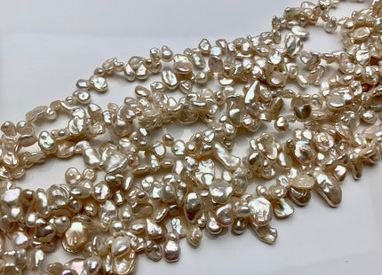 5x9-10x15 mm Natural Pale Pink Keshi Nugget Freshwater Pearl Bead Top Drilled Keshi Pearl Genuine High Luster Keshi Nugget Pearls #P1830