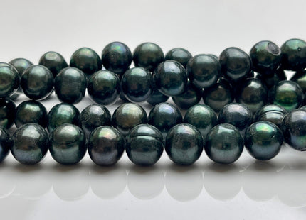 11-12 mm B Grade Sacramento Blue Green Mixed Freshwater Potato Pearls Genuine High Luster Sacramento Freshwater Potato Pearls #1274