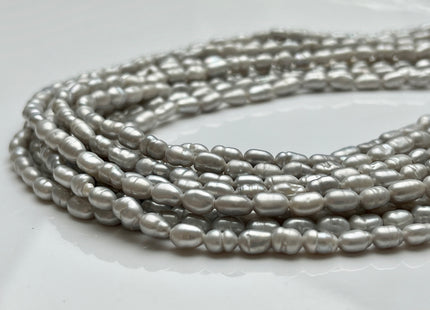 4x6 mm Gray Color Keshi Nugget Freshwater Pearl Beads Very Rare Genuine Freshwater Tiny Keshi Rice Nugget Pearls #P1869