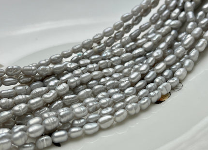 4x6 mm Gray Color Keshi Nugget Freshwater Pearl Beads Very Rare Genuine Freshwater Tiny Keshi Rice Nugget Pearls #P1869