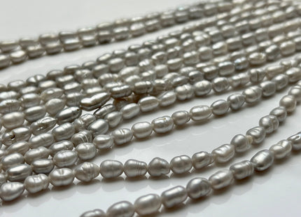 4x6 mm Gray Color Keshi Nugget Freshwater Pearl Beads Very Rare Genuine Freshwater Tiny Keshi Rice Nugget Pearls #P1869