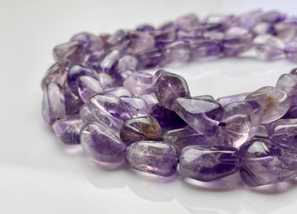 11-14x14-18 mm Natural Purple Color Amethyst Gemstone Irregular Nugget Beads Genuine Purple Amethyst Irregular Nugget Gemstone Beads #3852