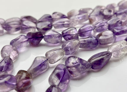 11-14x14-18 mm Natural Purple Color Amethyst Gemstone Irregular Nugget Beads Genuine Purple Amethyst Irregular Nugget Gemstone Beads #3852