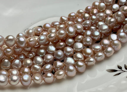 8-11 mm AAAA High Quality Potato Nugget Freshwater Pearl Beads Natural Pink High Luster And Smooth Genuine Freshwater Pearls 54 Beads #P1910